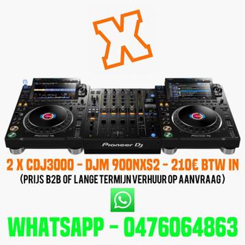 2 x CDJ 3000 + DJM 900NXS2   MIXBOX RENTAL