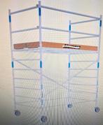 brede rol steiger , rol stelling , aluminium  1.35x3.05x2.3, Verbouw of Aanbouw