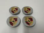 Porsche Zilver/Goud Naafdoppen/Naafkappen 65mm set van 4, Auto-onderdelen, Verzenden, Nieuw, Porsche