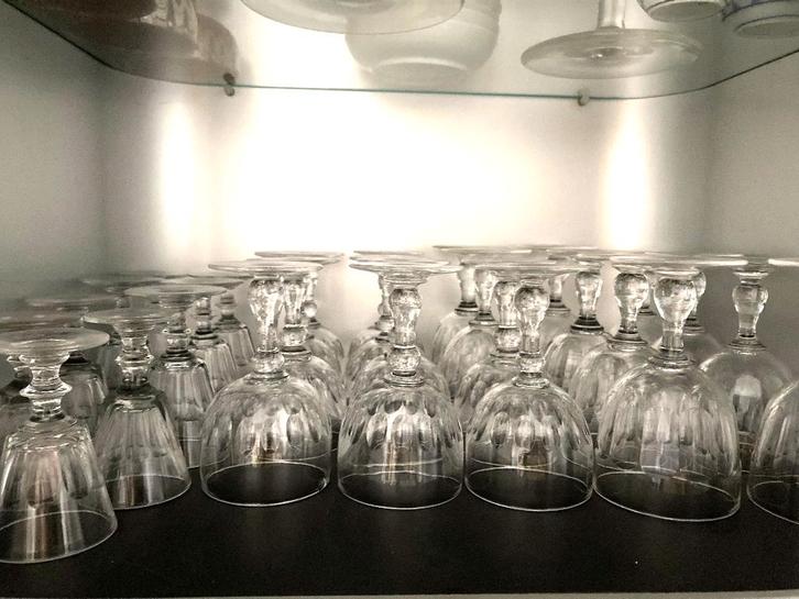 40 Verres en cristal di Val St-Lambert, Antiquités & Art, Antiquités | Verre & Cristal, Enlèvement