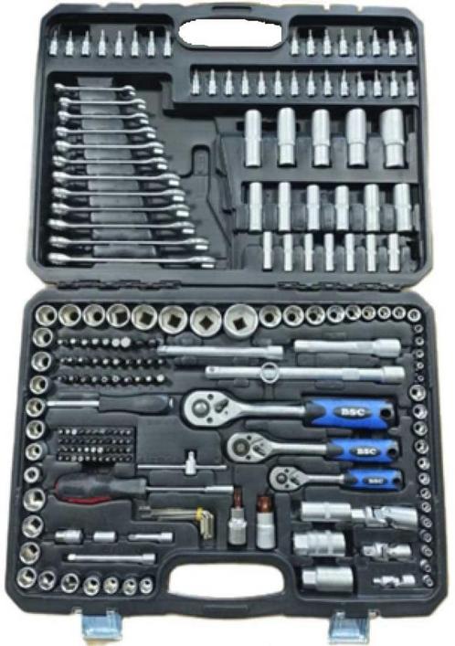 Dop- sleutel set 216dlg. BSC - Nieuw, Doe-het-zelf en Bouw, Gereedschap | Handgereedschap, Nieuw, Ophalen of Verzenden