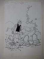 ORIGINELE COVER TEKENING, Boeken, Stripverhalen, Ophalen of Verzenden, Nieuw, Bedu