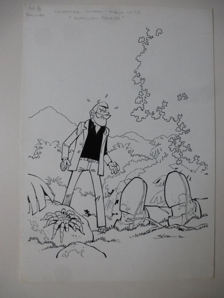 ORIGINELE COVER TEKENING, Boeken, Stripverhalen, Nieuw, Ophalen of Verzenden