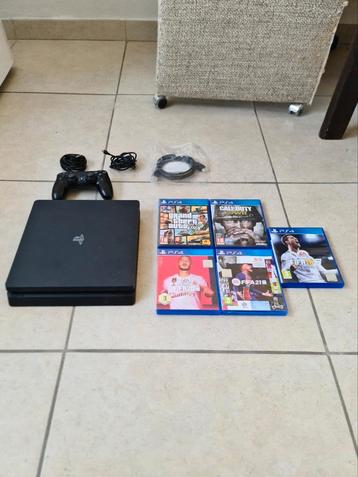 Playstation 4 Slim 1TB - 1 Controller - 5 games beschikbaar voor biedingen
