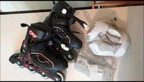 Pak van 39,5 (meisjes of dames) Oxello fitness inline skates, Sport en Fitness, Skeelers, Zo goed als nieuw, Inline skates 4 wielen