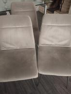 6 chaise de table tissu anti tache (180€ pour les 6 chaises), Zo goed als nieuw