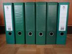 6 classeurs A4 plastifié vert, à levier, 2anneaux, épais 7cm, Enlèvement, Utilisé