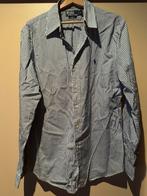 Polo Ralph Lauren hemd - Slim fit L - vrijwel nieuw, Comme neuf, Bleu, Enlèvement ou Envoi, Tour de cou 41/42 (L)