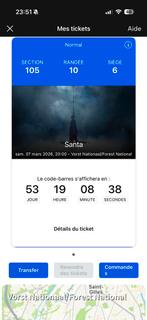 Ticket Santa Vorst Nationaal/Nationaal Bos, Tickets en Kaartjes, Eén persoon, Maart