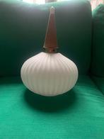 Vintage Mat wit melkglazen lamp, Ophalen of Verzenden