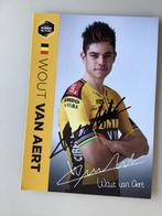 Wielerkaart team jumbo wout van aert signe, Sport en Fitness, Verzenden
