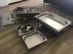 Bain Marie warmhouders met brandpasta, Ophalen, Zo goed als nieuw