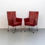 8 Montis Chaplin eetkamer stoelen Bordeaux rood