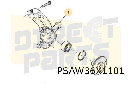 Peugeot/Citroën/Toyota Fuseestuk Links Voorzijde Origineel!, Auto-onderdelen, Ophanging en Onderstel, Citroën, Peugeot, Toyota