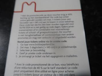 Code promo Bobbejaanland