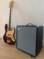 Jazz Bass Squier 40th Anniversary + Ampli Rumble 100 Fender, Ophalen, Nieuw