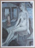 PAUL DELVAUX / LOT VAN 3 STUKS / KLEURLITHO / 32x45cm / 1977, Enlèvement ou Envoi