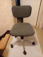 In hoogte verstelbare bureau stoel, Ophalen, Gebruikt, Grijs, Bureaustoel