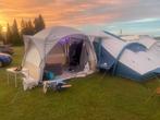 Quechua air seconds 8:4 tent + base 8p + tarp, Ophalen, Zo goed als nieuw