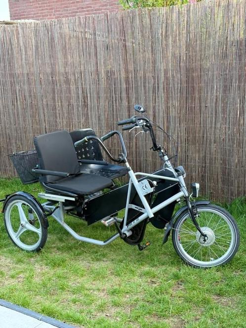 Electrische Duofiets PF mobility side by side te koop, Fietsen en Brommers, Fietsen | Driewielfietsen, Gebruikt, Ophalen of Verzenden
