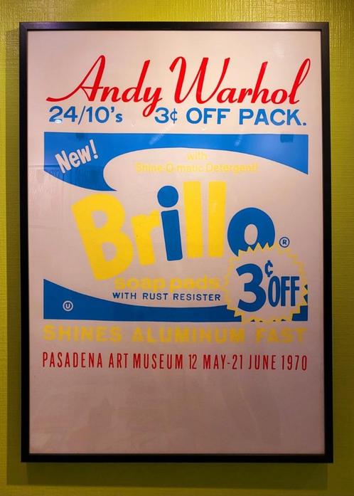 Andy Warhol - Brillo - Grande sérigraphie limitée - BLANC, Antiquités & Art, Art | Lithographies & Sérigraphies, Envoi