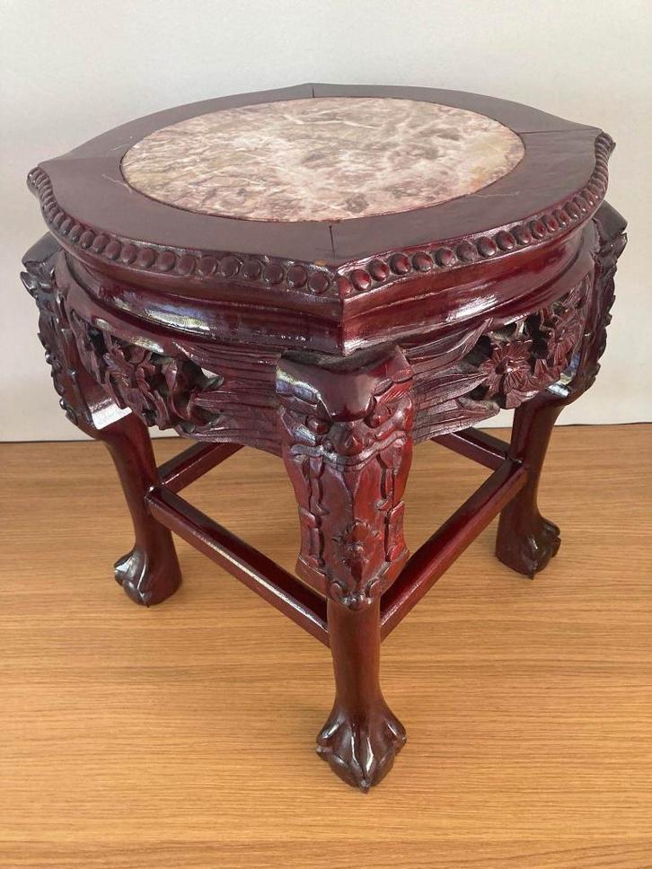 Chinees bijzettafeltje, Antiquités & Art, Antiquités | Meubles | Tables, Enlèvement