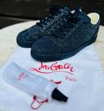 LOUBOUTIN Louis glitter suede sneakers Blue, Christian louboutin, Blauw, Ophalen of Verzenden, Zo goed als nieuw