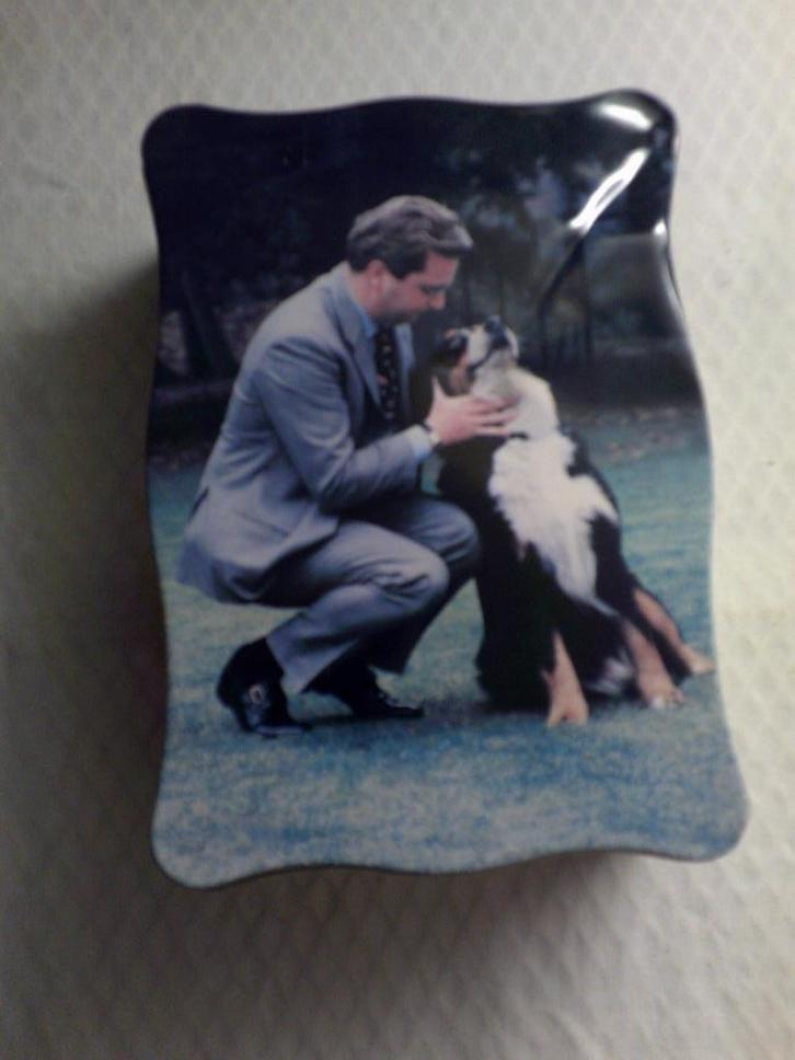 Blikken doos Koningshuis, Verzamelen, Koningshuis en Royalty, Gebruikt, Overige typen, Ophalen of Verzenden