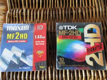 lot de 2 boites de 10 disquettes 2HD FORMATTED