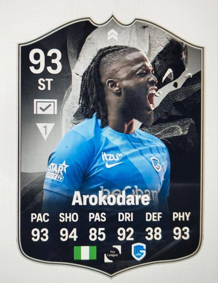 Voetbalkaartje (37cmx25cm) - Tolu / KRC Genk, Hobby en Vrije tijd, Stickers en Plaatjes, Zo goed als nieuw, Plaatje, Ophalen