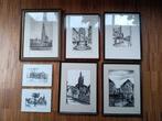 Set etsen allen gesigneerd A. Welles + bewijs van uitgave, Antiek en Kunst, Kunst | Etsen en Gravures, Ophalen of Verzenden