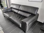 Zwart leder zetel Natuzzi, Huis en Inrichting, Ophalen, Zo goed als nieuw