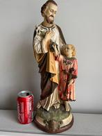 Oud heilig beeld Jezus en Sint-Jozef, Gebruikt, Ophalen, Religie