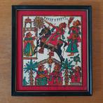 India Rajasthan volkskunst Phad schilderijtje, Ophalen of Verzenden