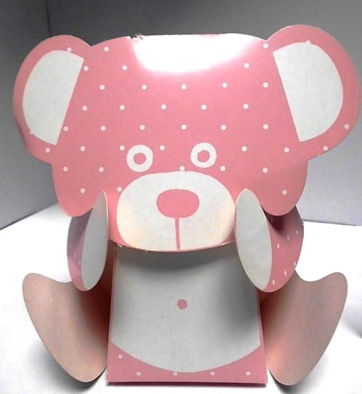 Bedankje Grote doos in het model van een beer - set 4 stuks, Kinderen en Baby's, Kraamcadeaus en Geboorteborden, Nieuw, Kraamcadeau