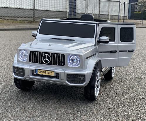 Mercedes G63 AMG 12v Metallic zilver Bluetooth / Afst. NIEU, Enfants & Bébés, Jouets | Extérieur | Véhicules & Draisiennes, Neuf