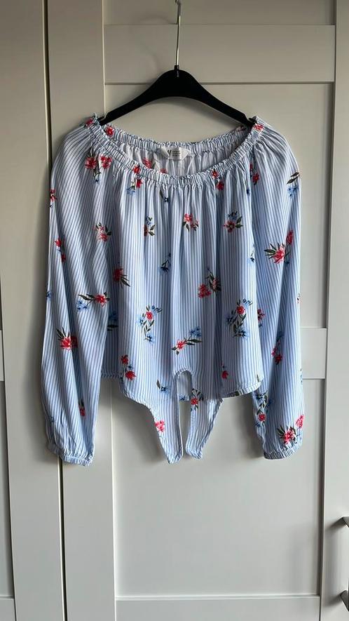 Gestreept bloesje, H&M, maat 146, Kinderen en Baby's, Kinderkleding | Maat 146, Zo goed als nieuw, Meisje, Overhemd of Blouse
