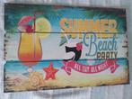 Houten bord summer beach, Ophalen