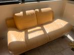 Canape en cuir jaune, Ophalen, Gebruikt, Leer