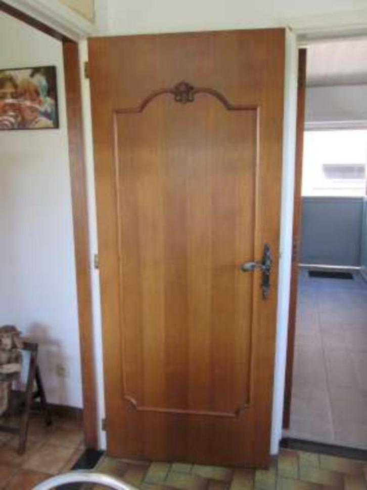 Eiken binnendeuren, Doe-het-zelf en Bouw, Deuren en Vliegenramen, Zo goed als nieuw, Binnendeur, 200 tot 215 cm, 80 tot 100 cm