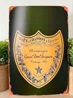 Panneau d'affichage en métal Dom Pérignon, Collections, Marques & Objets publicitaires, Enlèvement ou Envoi, Panneau publicitaire