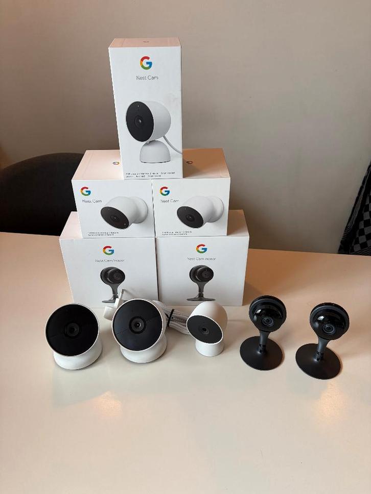 Verschillende Google Nest Camera's te koop, Audio, Tv en Foto, Videobewaking, Gebruikt, Ophalen of Verzenden