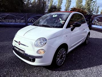 Fiat 500c 1.2i, 2014, 31.000km, Airco, Cabrio, Pdc+ Garantie beschikbaar voor biedingen