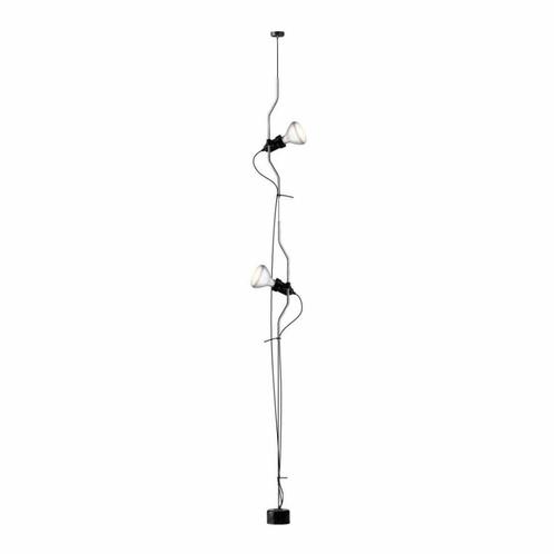 De originele Parentesi dubbele hanglamp uit 1970, wit, Maison & Meubles, Lampes | Suspensions, Utilisé, 75 cm ou plus, Métal, Enlèvement ou Envoi