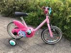 fiets kind B-twin 14 inch, Fietsen en Brommers, Fietsen | Kinderfietsjes, Ophalen, Zijwieltjes, Gebruikt, Minder dan 16 inch