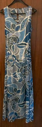 Terre Bleue maat 42 lang blauw/wit kleed, Ophalen, Zo goed als nieuw, Maat 42/44 (L), Blauw