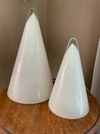 Paire de lampe de table vintage en verre année 1970, Maison & Meubles, Lampes | Appliques, Comme neuf