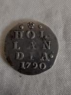 Holland Dubbele Wapen Stuiver MUNT 1790 Nederland, Ophalen of Verzenden, Overige waardes, Losse munt, Zilver