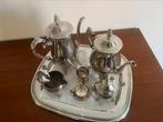 Zilveren belegd koffieservies, Antiek en Kunst, Ophalen, Zilver