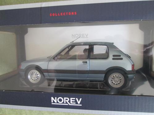 Norev Peugeot 205 GTI hellblaum. 1:18, Hobby en Vrije tijd, Modelauto's | 1:18, Zo goed als nieuw, Auto, Norev, Ophalen of Verzenden